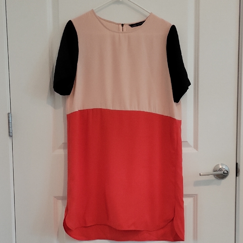 Zara Woman Colorblock Dress Size L